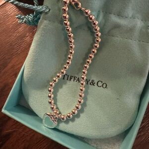 Tiffany & Co. blue heart tag bead bracelet